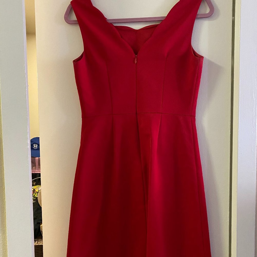 The Limited Red Size 2 Scallop Neck Sleeveless Dress